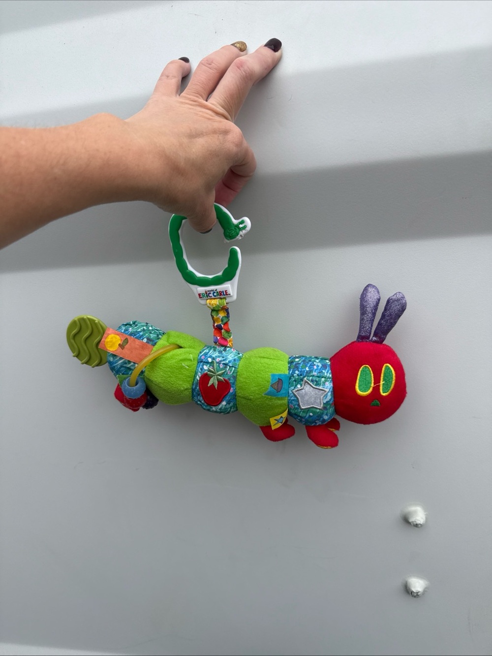 The Very Hungry Caterpillar Clip-On Plush Baby Activity Toy Eric Carle